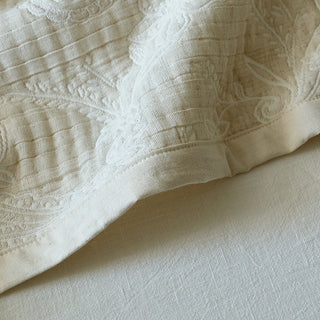 AVA.Home 三層コットンリネン ベッドカバー 3点セット