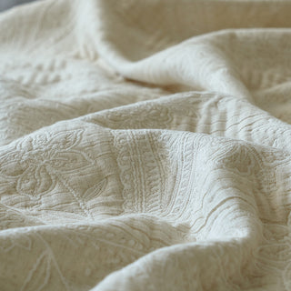 AVA.Home 三層コットンリネン ベッドカバー 3点セット