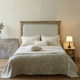 AVA.Home 三層コットンリネン ベッドカバー 3点セット