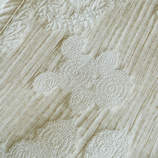 AVA.Home 三層コットンリネン ベッドカバー 3点セット