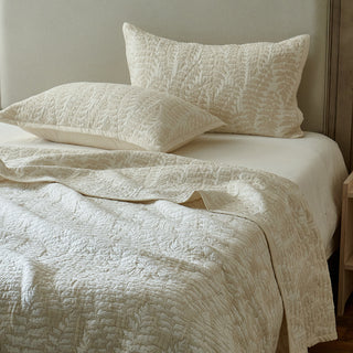 AVA.Home 三層コットンリネン ベッドカバー 3点セット