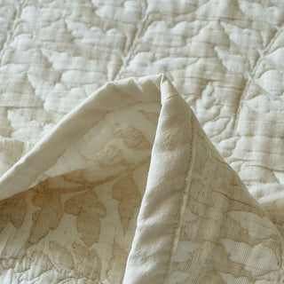 AVA.Home 三層コットンリネン ベッドカバー 3点セット