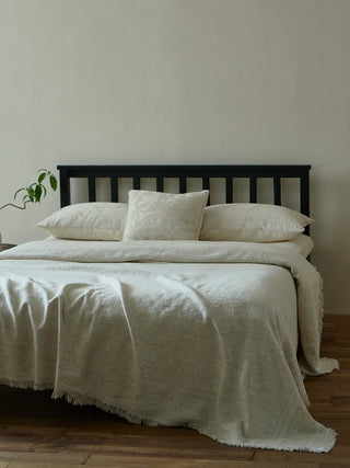 AVA.Home リネンコットン マルチカバー 245×250cm | ベッドカバー ソファカバー ブランケット 5WAY