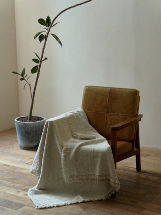 AVA.Home リネンコットン マルチカバー 245×250cm | ベッドカバー ソファカバー ブランケット 5WAY