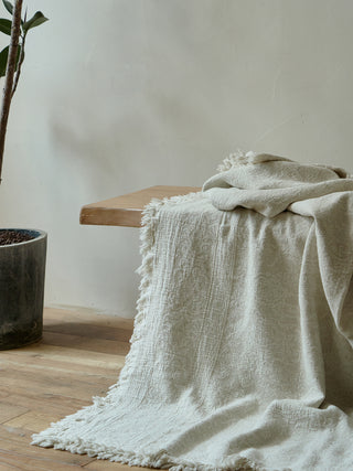 AVA.Home リネンコットン マルチカバー 245×250cm | ベッドカバー ソファカバー ブランケット 5WAY