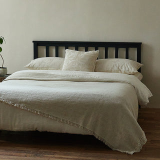 AVA.Home リネンコットン マルチカバー 245×250cm | ベッドカバー ソファカバー ブランケット 5WAY