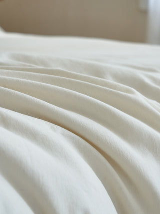 AVA.Home 北欧風 手作り感のある刺繡入り綿麻寝具セット｜肌触りが良い 通気性に優れた格紋デザイン