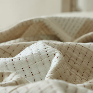 AVA.Home ジオメトリック コットンブランケット 3層構造 マルチカバー