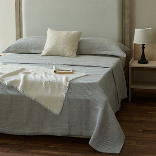 AVA.Home ジオメトリック コットンブランケット 3層構造 マルチカバー