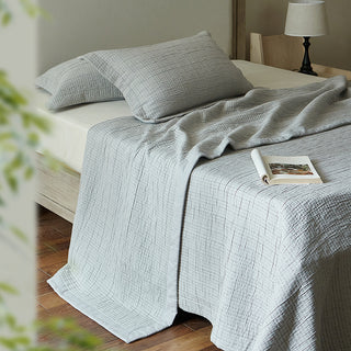 AVA.Home ジオメトリック コットンブランケット 3層構造 マルチカバー