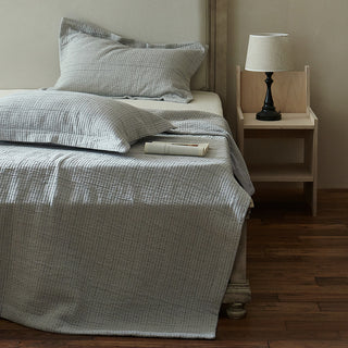 AVA.Home ジオメトリック コットンブランケット 3層構造 マルチカバー