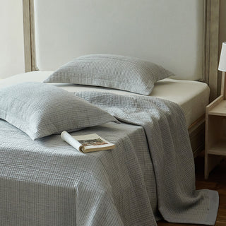 AVA.Home ジオメトリック コットンブランケット 3層構造 マルチカバー