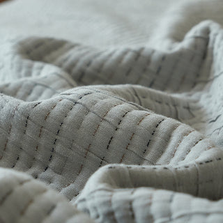 AVA.Home ジオメトリック コットンブランケット 3層構造 マルチカバー