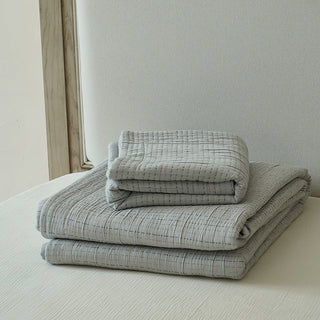 AVA.Home ジオメトリック コットンブランケット 3層構造 マルチカバー