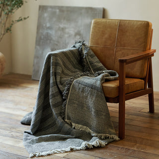 AVA.Home リネンコットン マルチカバー 245×250cm | ベッドカバー ソファカバー ブランケット 5WAY