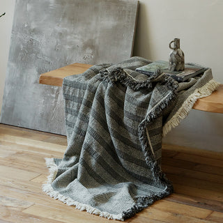 AVA.Home リネンコットン マルチカバー 245×250cm | ベッドカバー ソファカバー ブランケット 5WAY