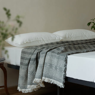 AVA.Home リネンコットン マルチカバー 245×250cm | ベッドカバー ソファカバー ブランケット 5WAY