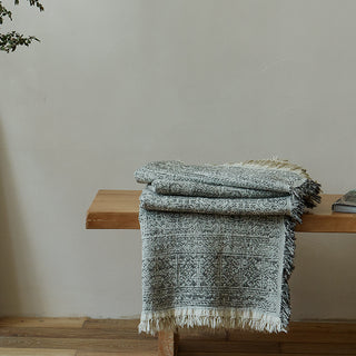 AVA.Home リネンコットン マルチカバー 245×250cm | ベッドカバー ソファカバー ブランケット 5WAY