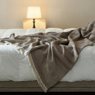 AVA.Home リネンコットン マルチカバー 245×250cm | ベッドカバー ソファカバー ブランケット 5WAY