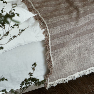 AVA.Home リネンコットン マルチカバー 245×250cm | ベッドカバー ソファカバー ブランケット 5WAY