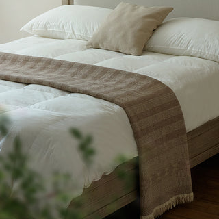 AVA.Home リネンコットン マルチカバー 245×250cm | ベッドカバー ソファカバー ブランケット 5WAY