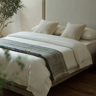 AVA.Home リネンコットン マルチカバー 245×250cm | ベッドカバー ソファカバー ブランケット 5WAY