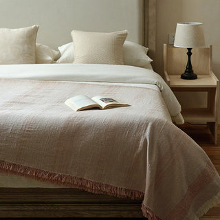 AVA.Home リネンコットン マルチカバー 245×250cm | ベッドカバー ソファカバー ブランケット 5WAY