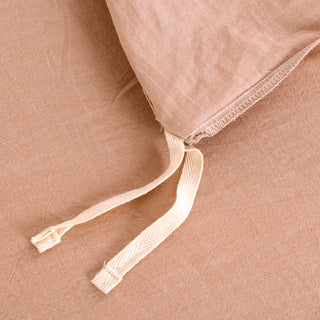 AVA.Home オーガニックコットン 掛け布団カバー 洗いざらし 綿100% 防ダニ加工