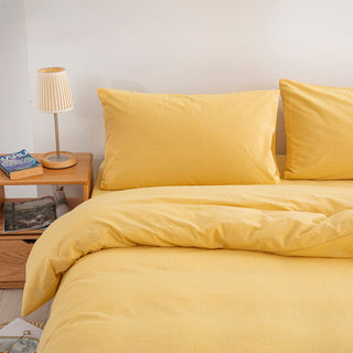 AVA.Home オーガニックコットン 掛け布団カバー 洗いざらし 綿100% 防ダニ加工