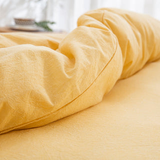 AVA.Home オーガニックコットン 掛け布団カバー 洗いざらし 綿100% 防ダニ加工