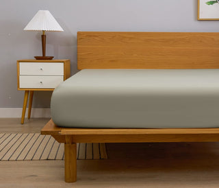 AVA.Home ボックスシーツ 綿100% 210×30cm 防ダニ 抗菌防臭 高密度織り